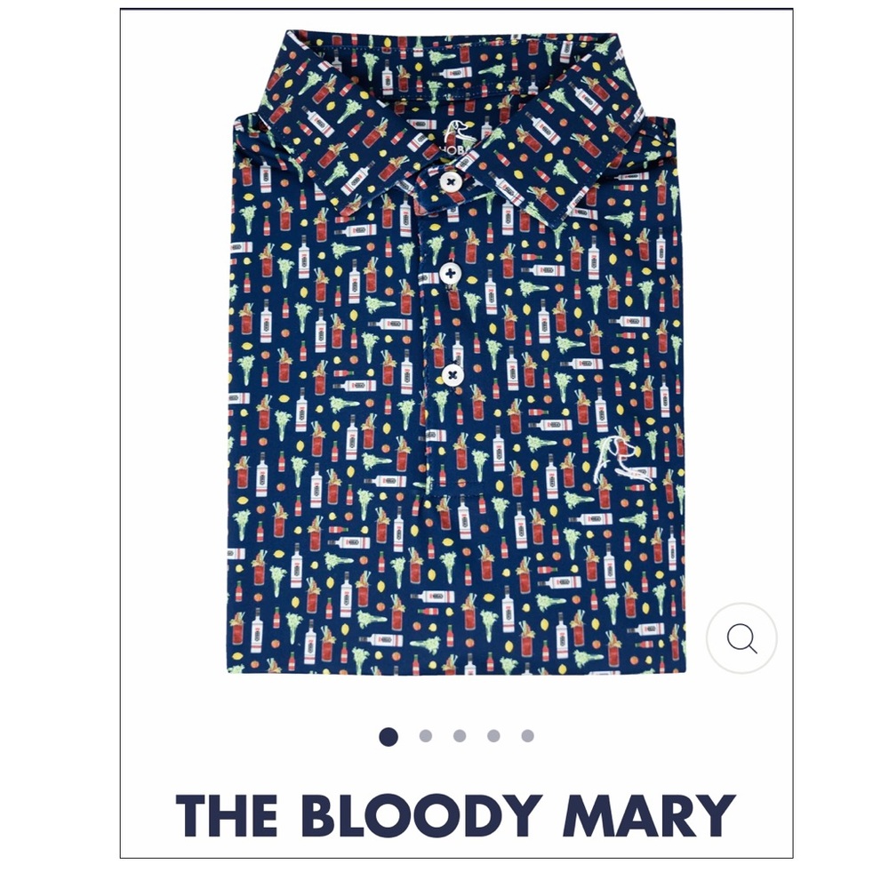 Rhoback - The Bloody Mary Polo Shirt Sz. L (Like New - Worn Only Once)